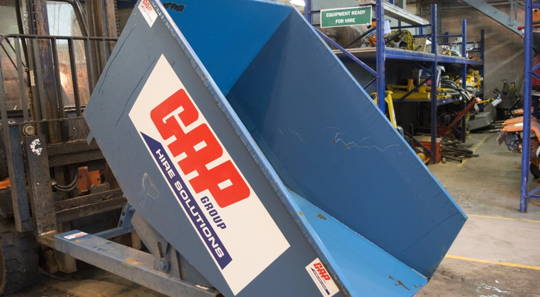 Baug Skip Forklift Tipping Skip 1500L | GAP Group